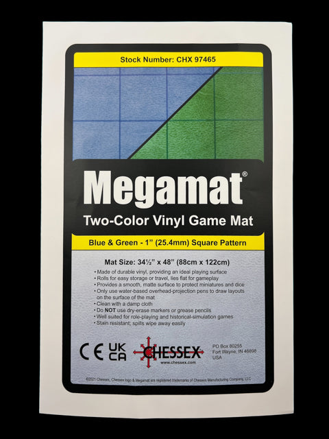 Megamat® 1" Reversible Blue-Green Squares