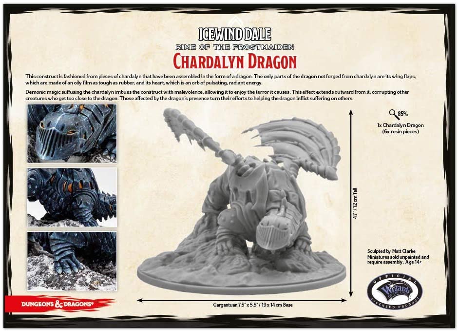 Dungeons & Dragons RPG: "Icewind Dale - Rime of the Frostmaiden" Chardalyn Dragon