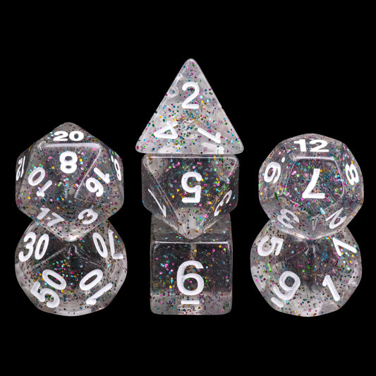 Gray Ooze Dice w/ White Numbers