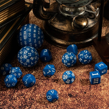 TwoFaad - 15 Piece Set - Blue Dice w/ White Numbers