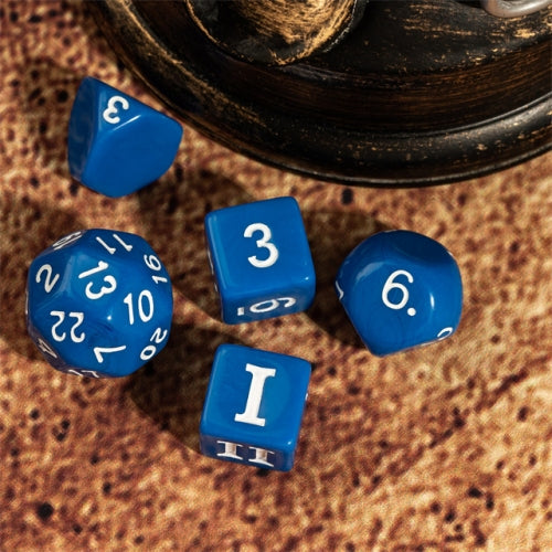 TwoFaad - 15 Piece Set - Blue Dice w/ White Numbers