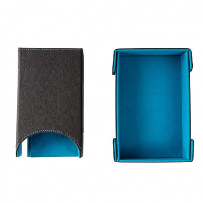 Blue Leather Dice Tray & Tower Combo
