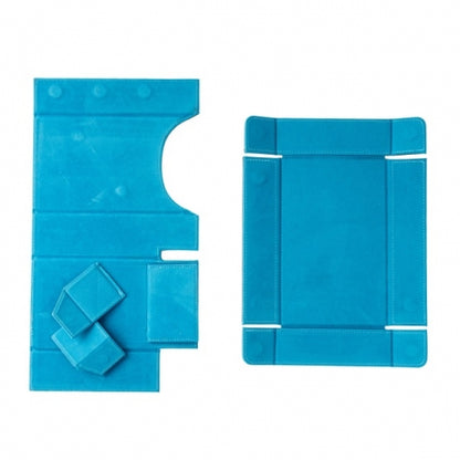 Blue Leather Dice Tray & Tower Combo