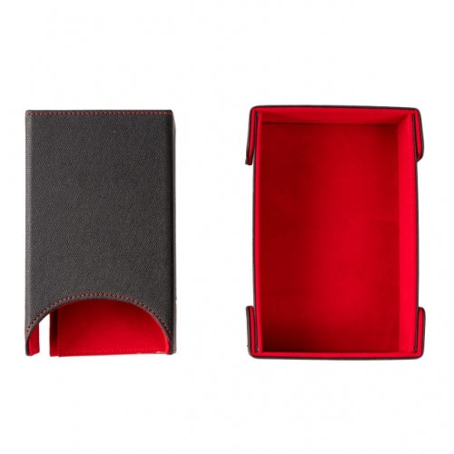 Red Leather Dice Tray & Tower Combo