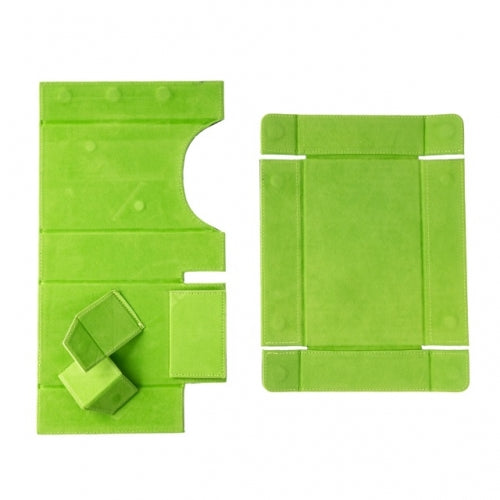 Green Leather Dice Tray & Tower Combo