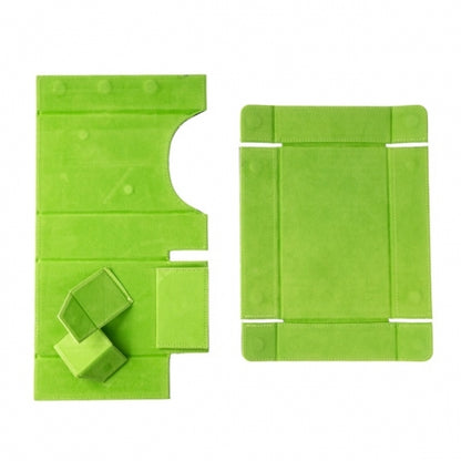 Green Leather Dice Tray & Tower Combo