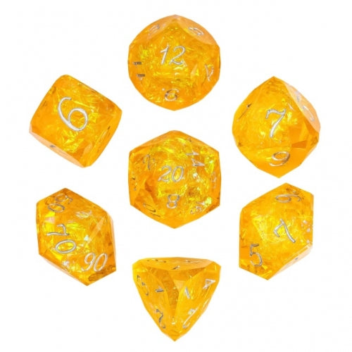 TwoFaad - Calcatrine Yellow Multifaceted Sharp Edge Dice