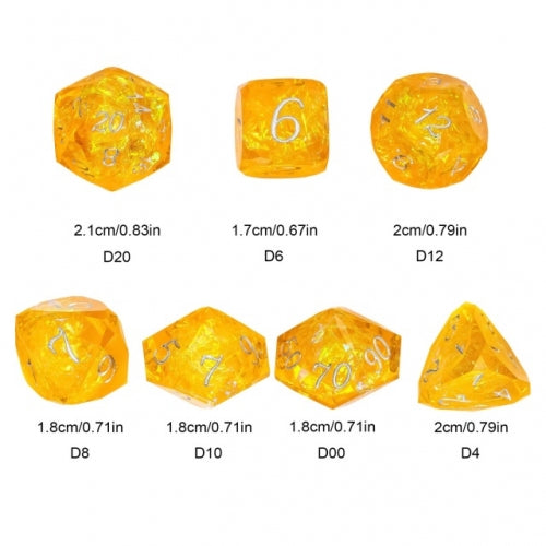 TwoFaad - Calcatrine Yellow Multifaceted Sharp Edge Dice