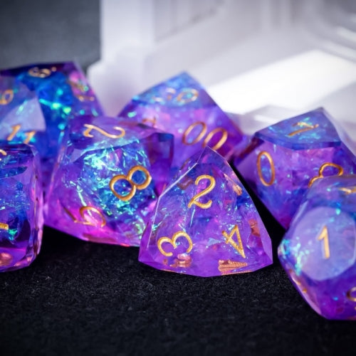 TwoFaad - Thoglororus Purple Multifaceted Sharp Edge Dice