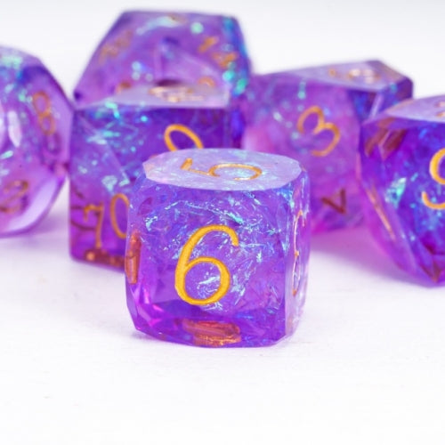 TwoFaad - Thoglororus Purple Multifaceted Sharp Edge Dice