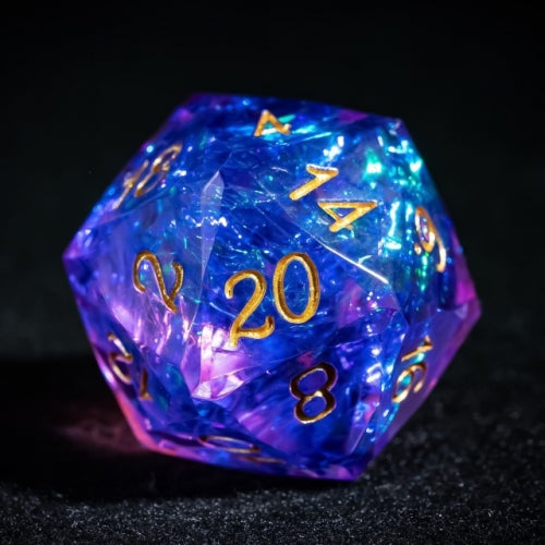 TwoFaad - Thoglororus Purple Multifaceted Sharp Edge Dice