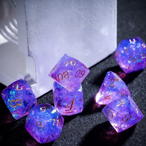 TwoFaad - Thoglororus Purple Multifaceted Sharp Edge Dice