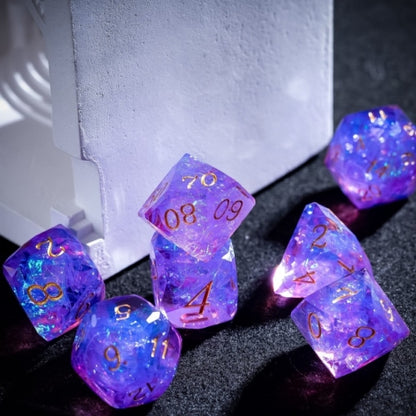 TwoFaad - Thoglororus Purple Multifaceted Sharp Edge Dice