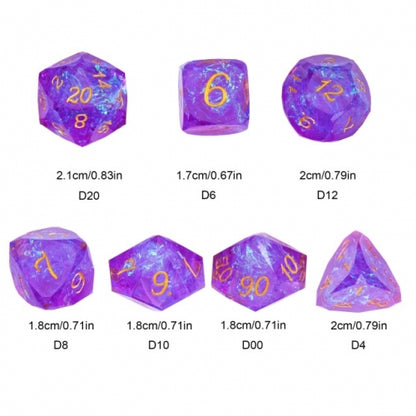 TwoFaad - Thoglororus Purple Multifaceted Sharp Edge Dice