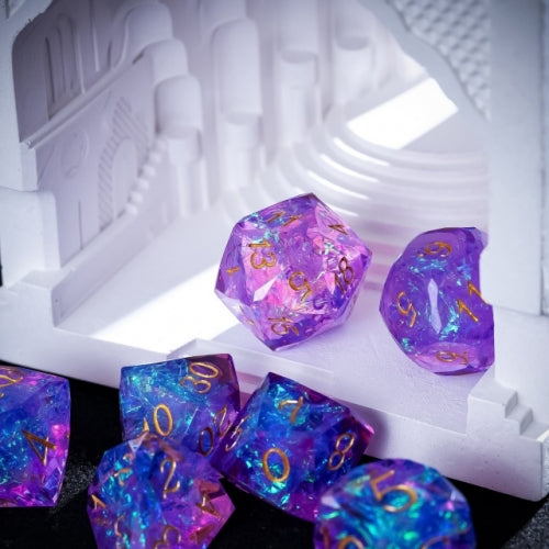 TwoFaad - Thoglororus Purple Multifaceted Sharp Edge Dice