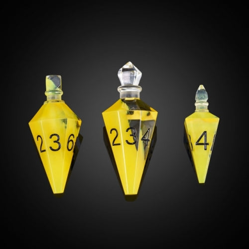 TwoFaad - Speed Potion Bottle Yellow 7- Piece Dice Set