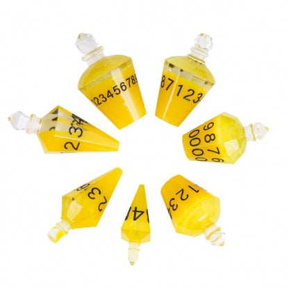TwoFaad - Speed Potion Bottle Yellow 7- Piece Dice Set