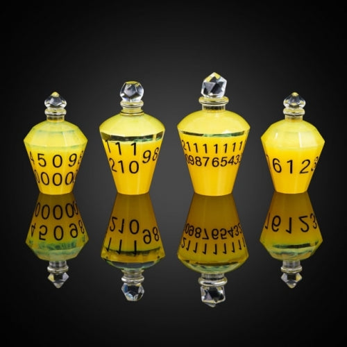 TwoFaad - Speed Potion Bottle Yellow 7- Piece Dice Set