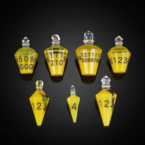 TwoFaad - Speed Potion Bottle Yellow 7- Piece Dice Set