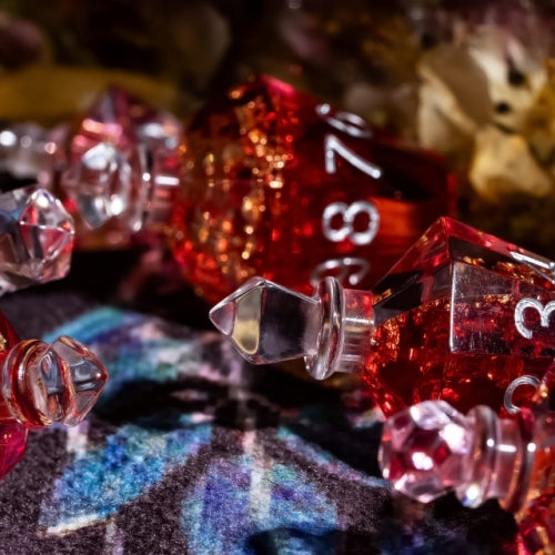 TwoFaad - Healing Potion Bottle Red 7- Piece Dice Set