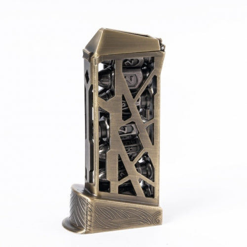 TwoFaad - Silver Metal Bullet 7- Piece Dice w/ Clip Case