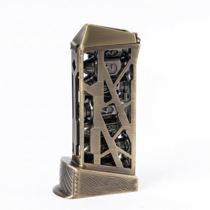 TwoFaad - Silver Metal Bullet 7- Piece Dice w/ Clip Case