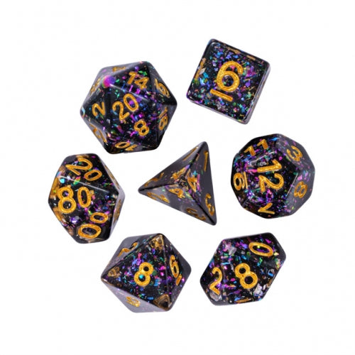 TwoFaad - Nightrium Glitter 7- Piece Dice Set