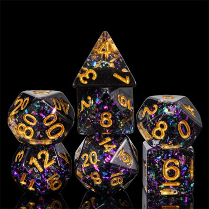 TwoFaad - Nightrium Glitter 7- Piece Dice Set