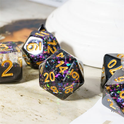 TwoFaad - Nightrium Glitter 7- Piece Dice Set