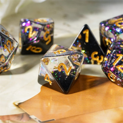 TwoFaad - Nightrium Glitter 7- Piece Dice Set