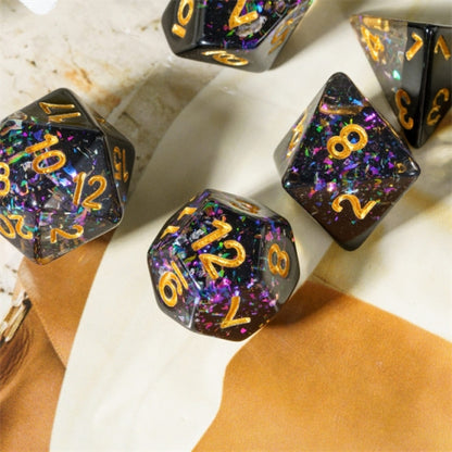 TwoFaad - Nightrium Glitter 7- Piece Dice Set