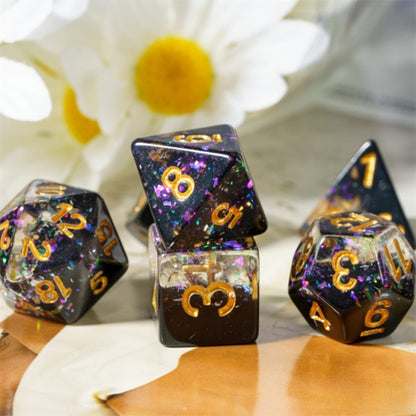 TwoFaad - Nightrium Glitter 7- Piece Dice Set