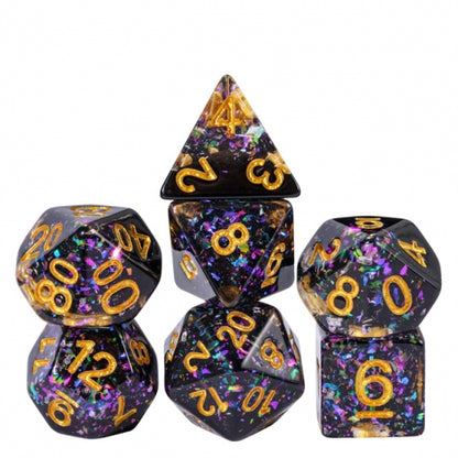 TwoFaad - Nightrium Glitter 7- Piece Dice Set