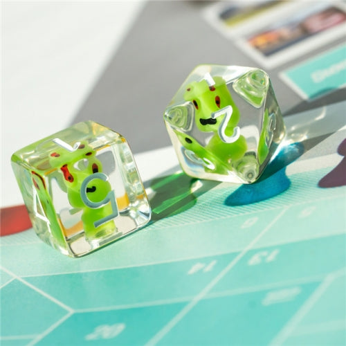 TwoFaad - Frog 7- Piece Dice Set