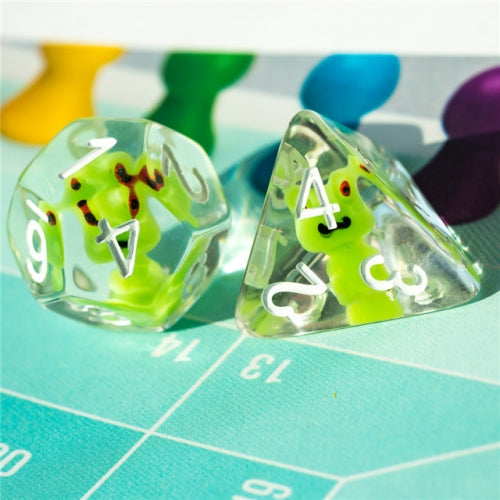 TwoFaad - Frog 7- Piece Dice Set