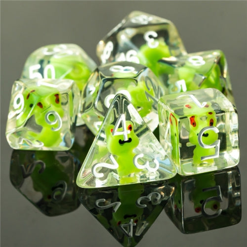 TwoFaad - Frog 7- Piece Dice Set