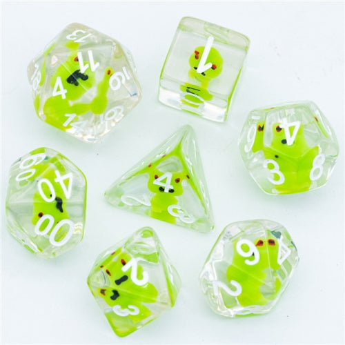 TwoFaad - Frog 7- Piece Dice Set