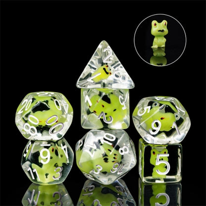 TwoFaad - Frog 7- Piece Dice Set