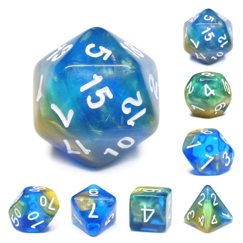 TwoFaad - Exploding Tardis Dice w/Gold Numbers