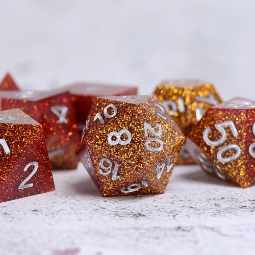 Copper Ore Dice w/ Silver Numbers