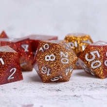 TwoFaad - Copper Ore Dice w/ Silver Numbers