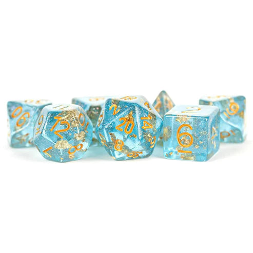 FanRoll LIC618 Blue with Gold Foil Dice with Gold Numbers