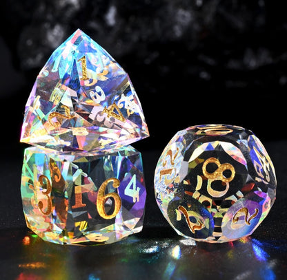 TwoFaad - Glass Prism Multi-faceted Semi-Precious Gemstone