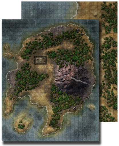 Pathfinder 1E Flipmat Classics: Pirate Island