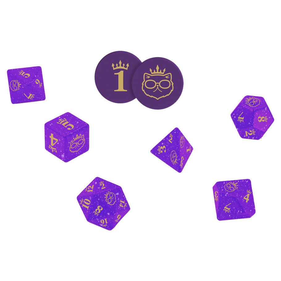 Dungeon Crawler Carl RPG: Princess Donut’s Enchanted Crown of the Sepsis Whore Dice Set