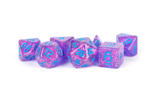 FanRoll LIC683 Flash Dice Purple Dice w/ Blue Numbers