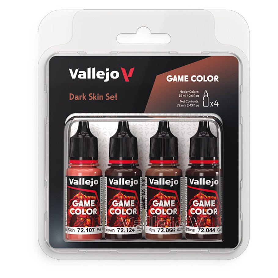 Vallejo Game Color: Dark Skin Set (4)