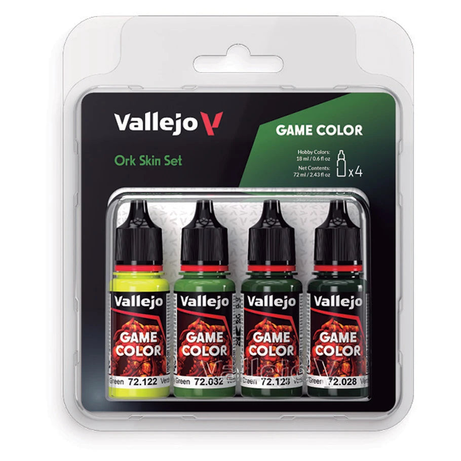 Vallejo Game Color: Ork Skin Color Set (4)