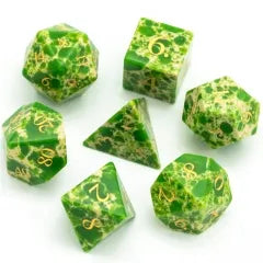 TwoFaad - Semi-Precious Gemstone Green Turquoise Dice