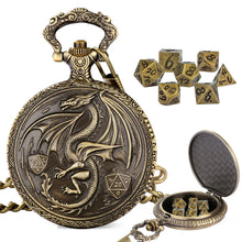 TwoFaad - Brass Dragon Pocket Locket w/ Mini Metal Dice